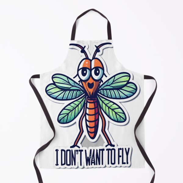 Item preview, Hilarious Mosquito Design - "I Don't Want to Fly" designed and sold by alaa-mously.