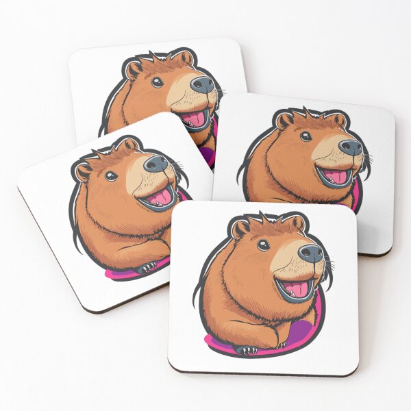 Item preview, Happy Capybara designed and sold by Peculiarts.