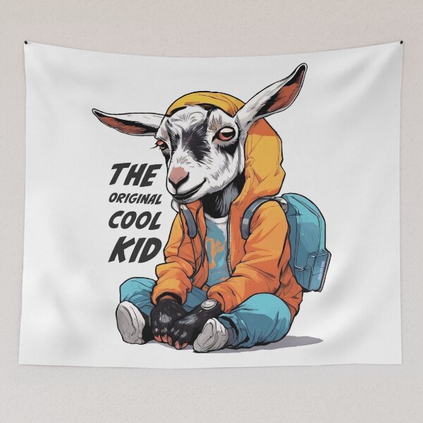 Item preview, The Original Cool Kid - Tego the GOAT designed and sold by ILikeToasters.