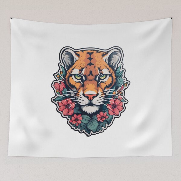 Item preview, Neo-Traditional Panther, Cougar, Puma, designed and sold by MendaciousMina.