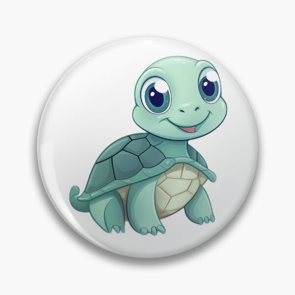 Item preview, Super adorable turtle with big eyes designed and sold by MermaidMdllns.