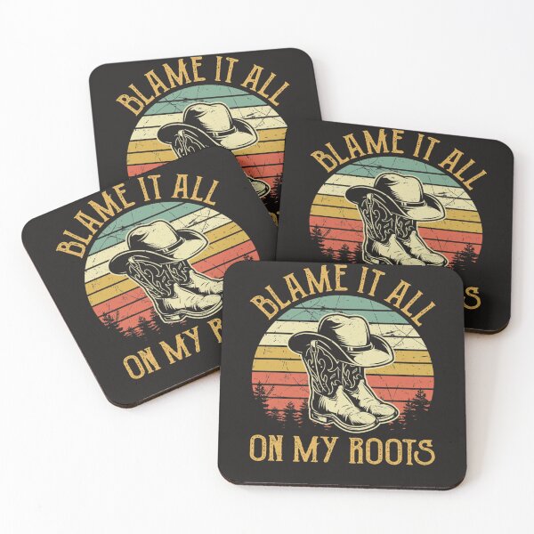 Item preview, Blame It All My Roots Vintage Retro Country Music  designed and sold by RobertBird6.