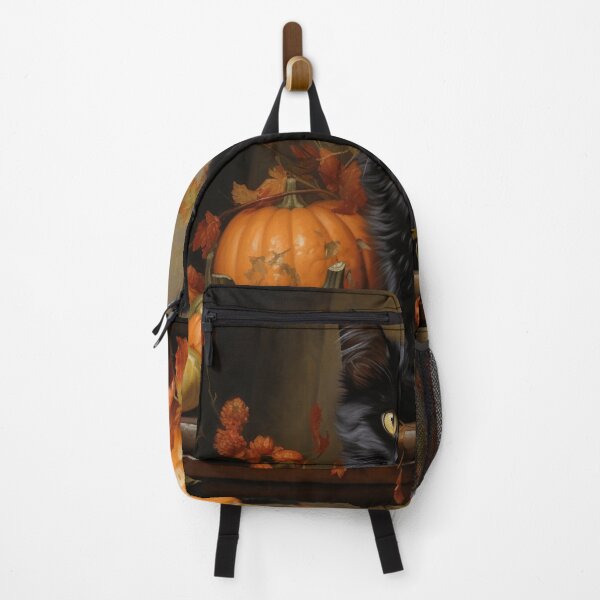 Item preview, black cat and pumpkin print designed and sold by dcrc.