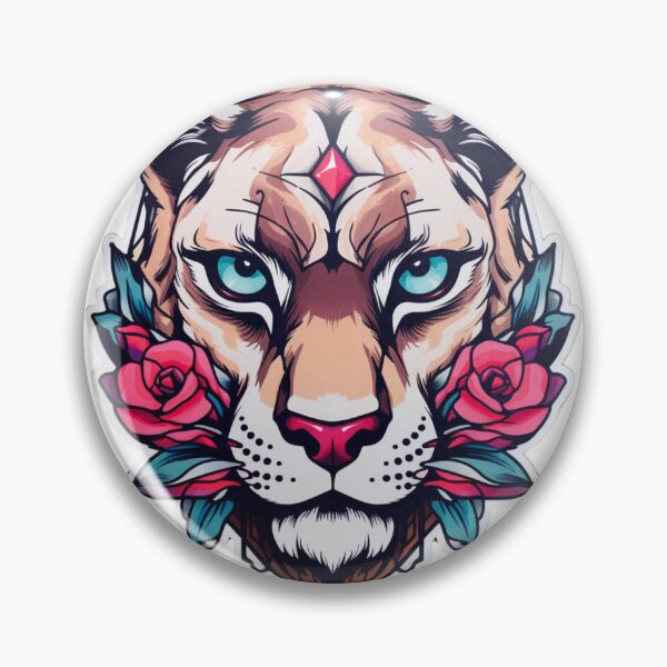 Item preview, neo traditional panther, cougar, puma designed and sold by MendaciousMina.