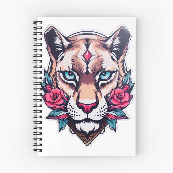 Item preview, neo traditional panther, cougar, puma designed and sold by MendaciousMina.
