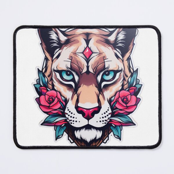 Item preview, neo traditional panther, cougar, puma designed and sold by MendaciousMina.