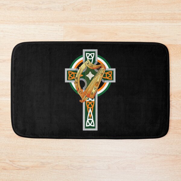 Item preview, Irish Celtic Harp and cross designed and sold by eden-katzs.