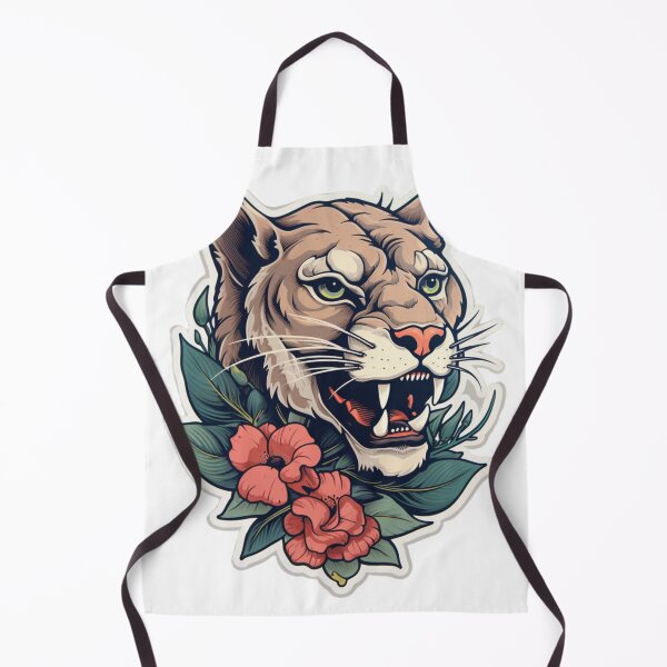 Item preview, neo traditional panther, cougar, puma,  designed and sold by MendaciousMina.