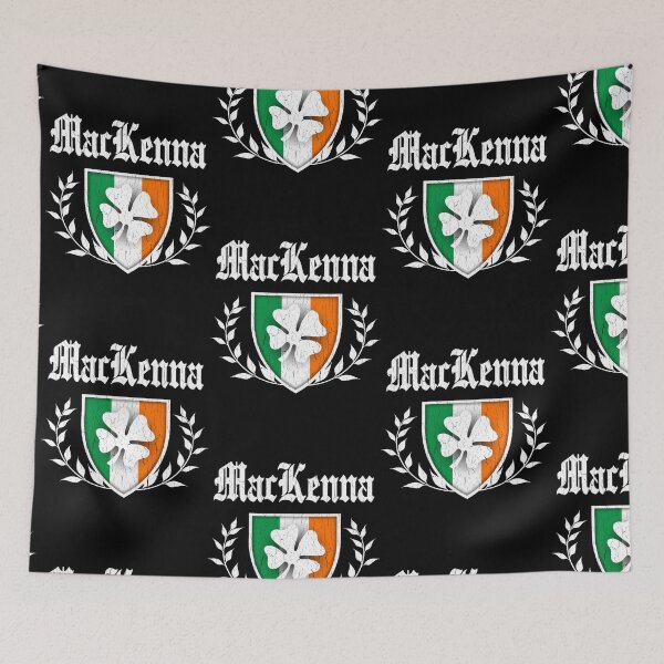 Item preview, MacKenna Family Shamrock Crest (vintage distressed) designed and sold by eden-katzs.