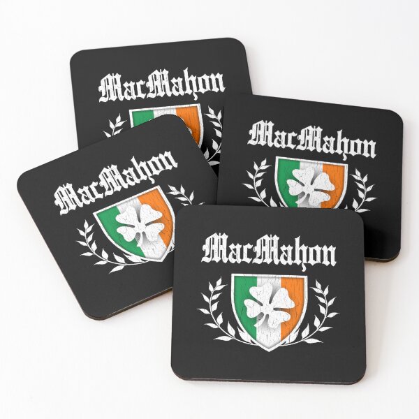 Item preview, MacMahon Family Shamrock Crest (vintage distressed) designed and sold by eden-katzs.