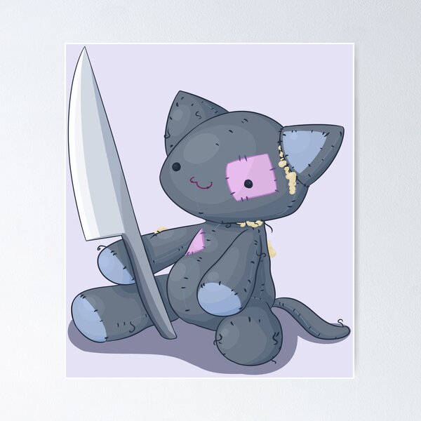 ANIMATED ICON!! Knife cat meme! by bubinay -- Fur Affinity [dot] net