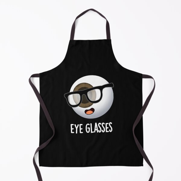 Item preview, Eye Glasses Funny Eyeball Puns (Dark BG) designed and sold by punnybone.