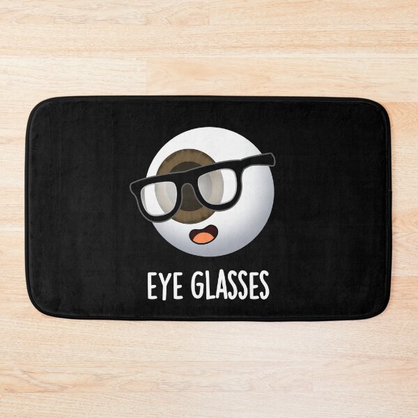 Item preview, Eye Glasses Funny Eyeball Puns  (Dark BG) designed and sold by punnybone.