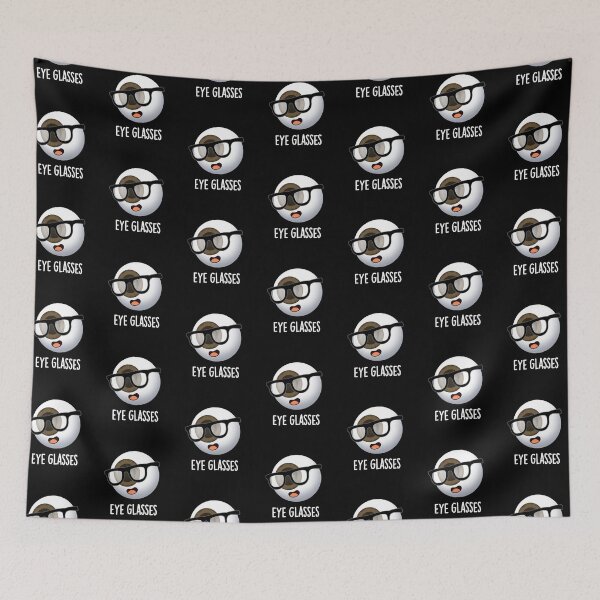 Item preview, Eye Glasses Funny Eyeball Puns  (Dark BG) designed and sold by punnybone.