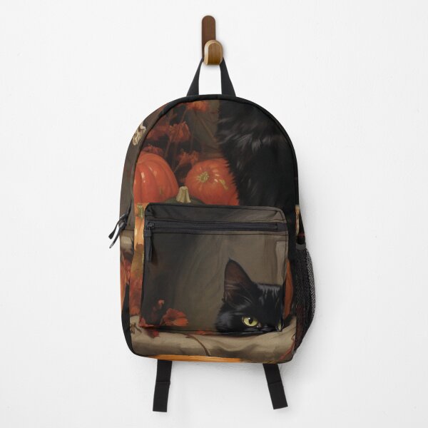 Item preview, black cat and pumpkin print designed and sold by dcrc.