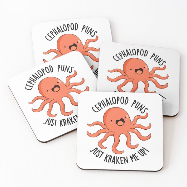 Item preview, Cephalopod Puns Just Kraken Me Up Funny Animal Puns  designed and sold by punnybone.