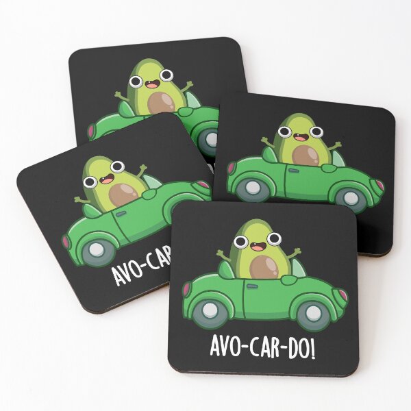 Item preview, Avo-car-do Funny Avocado Puns (Dark BG) designed and sold by punnybone.