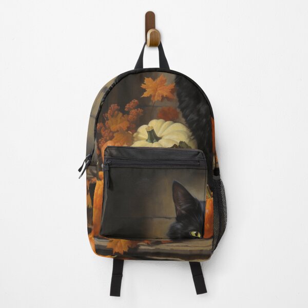 Item preview, black cat and pumpkin print designed and sold by dcrc.