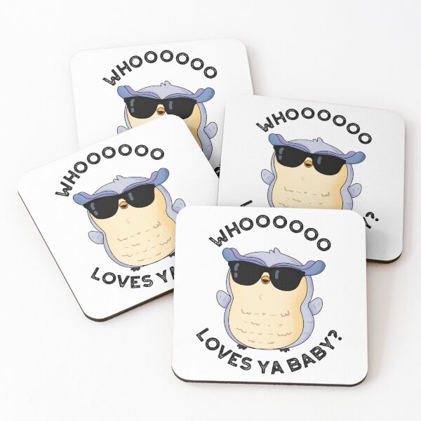 Item preview, Whoo Loves Ya Baby Funny Owl Puns   designed and sold by punnybone.