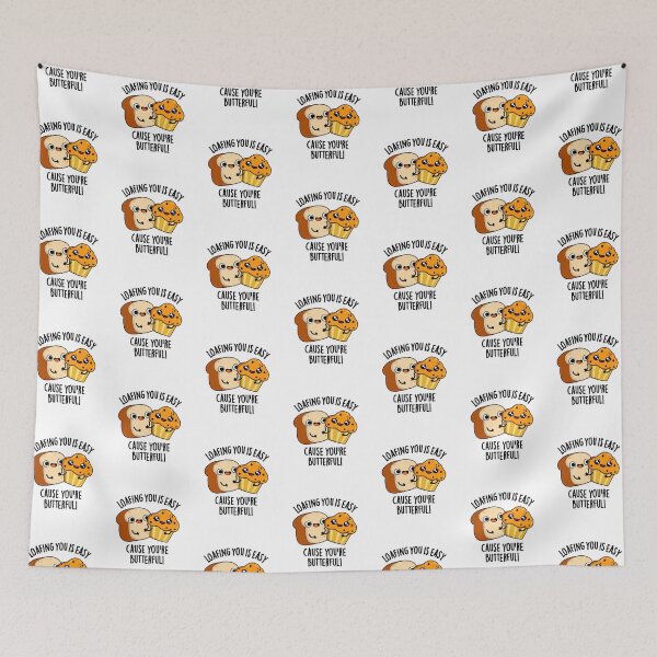 Item preview, Loafing You Is Easy Cause You're Butterful Funny Food Puns  designed and sold by punnybone.