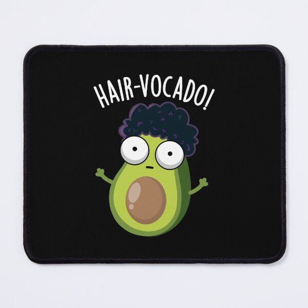 Item preview, Hair-vocado Funny Avocado Puns (Dark BG) designed and sold by punnybone.