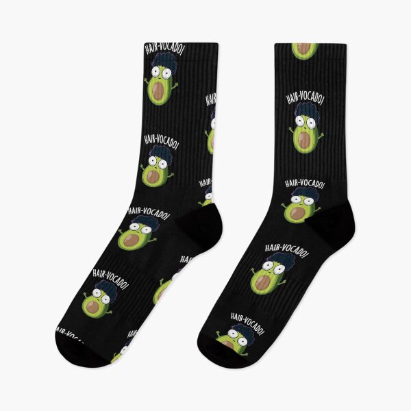 Item preview, Hair-vocado Funny Avocado Puns (Dark BG) designed and sold by punnybone.