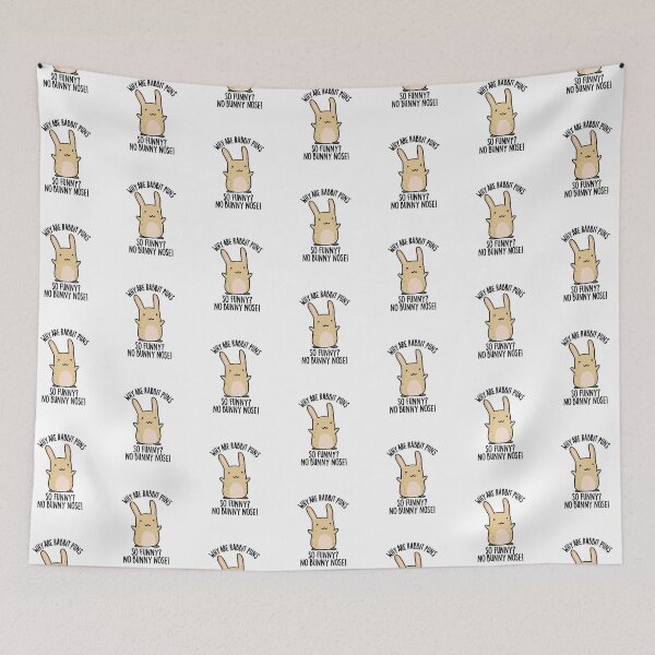 Item preview, No Bunny Nose Funny Rabbit Puns  designed and sold by punnybone.