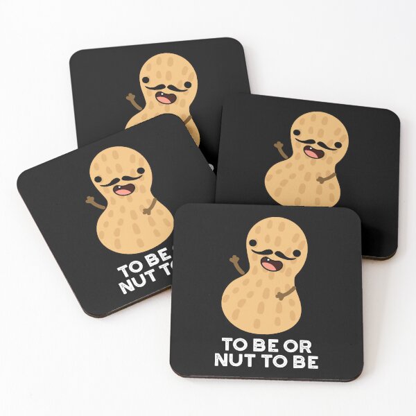 Artikelvorschau, To Be Or Nut To Be Lustige Erdnuss-Wortspiele (Dark BG) entworfen und verkauft von punnybone.
