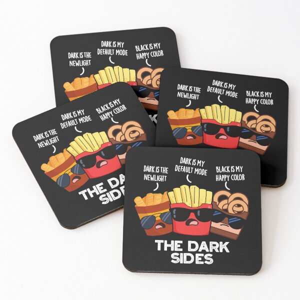 Item preview, The Dark Sides Funny Fast Food Puns (Dark BG) designed and sold by punnybone.