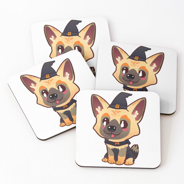 Item preview, Chibi German Shepherd in Halloween designed and sold by City0fDreams.