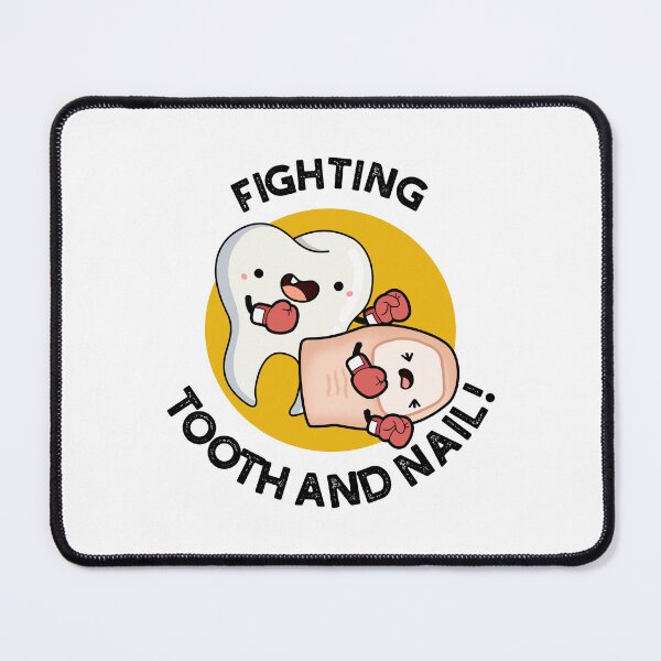 Item preview, Fighting Tooth And Nail Funny Boxing Puns designed and sold by punnybone.