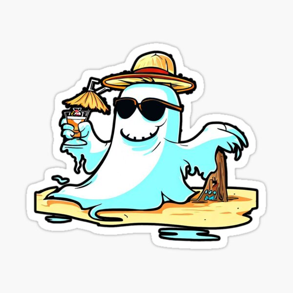 Item preview, ghost on vacation designed and sold by American Artist Designs.