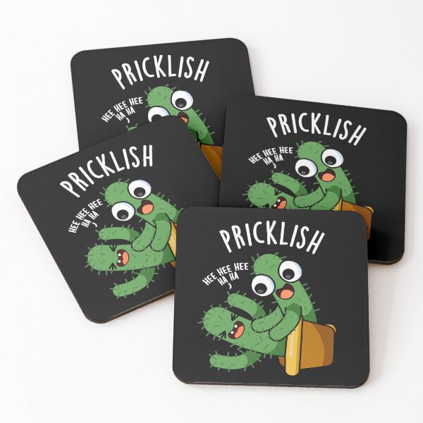 Item preview, Pricklish Funny Cactus Puns (Dark BG) designed and sold by punnybone.