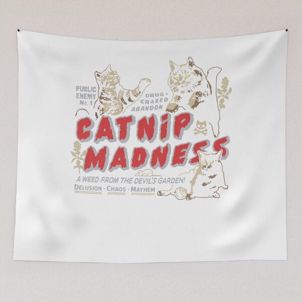 Item preview, Catnip Madness Cute Cat Funny Cat Vintage designed and sold by vellanuberuk.