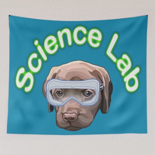 Item preview, Science Lab Brown Labrador Puppy Dog designed and sold by Deborah Camp.