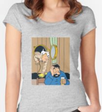 Tintin + Haddock Drink Women's Fitted Scoop T-Shirt