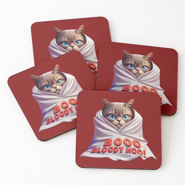 Aperçu de l'œuvre Boo Bloody Hoo chat fantôme créée et vendue par Glamalt.