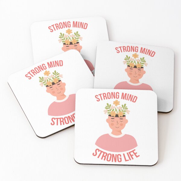 Item preview, Strong Mind, Strong Life - Mental Health and Happiness Quotes designed and sold by ethanzakicab.