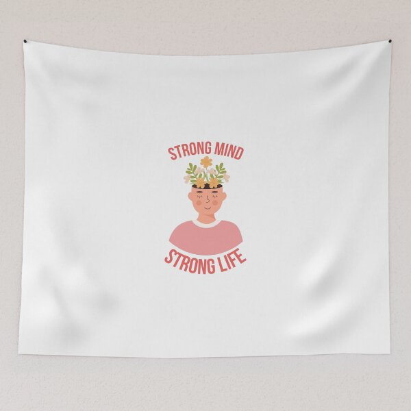 Item preview, Strong Mind, Strong Life - Mental Health and Happiness Quotes designed and sold by ethanzakicab.