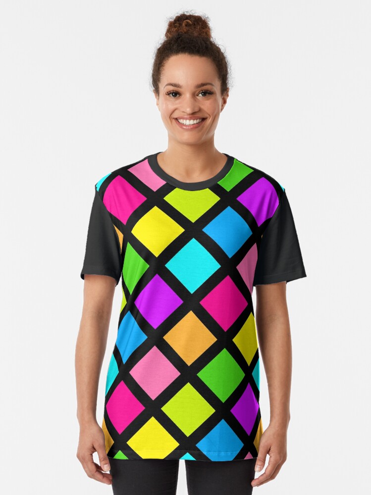 Neon Triangle Party Design | Neon Colors Party Outfit | | Graphic T-Shirt