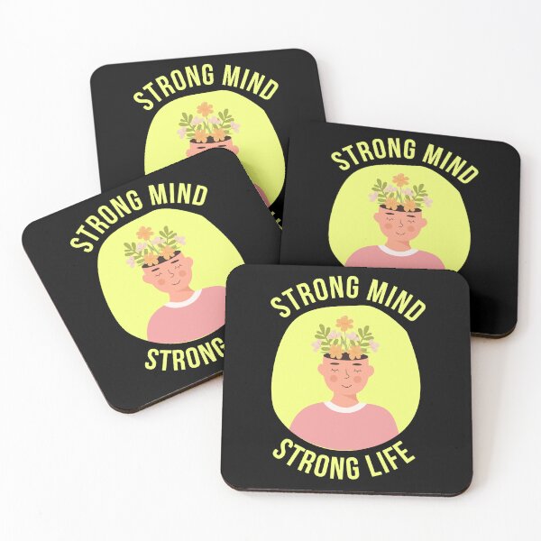 Item preview, Strong Mind, Strong Life - Mental Health and Happiness Quotes designed and sold by ethanzakicab.