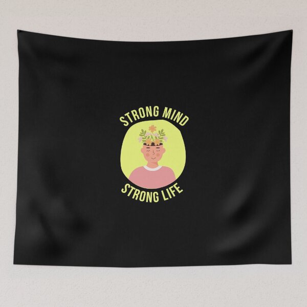 Item preview, Strong Mind, Strong Life - Mental Health and Happiness Quotes designed and sold by ethanzakicab.