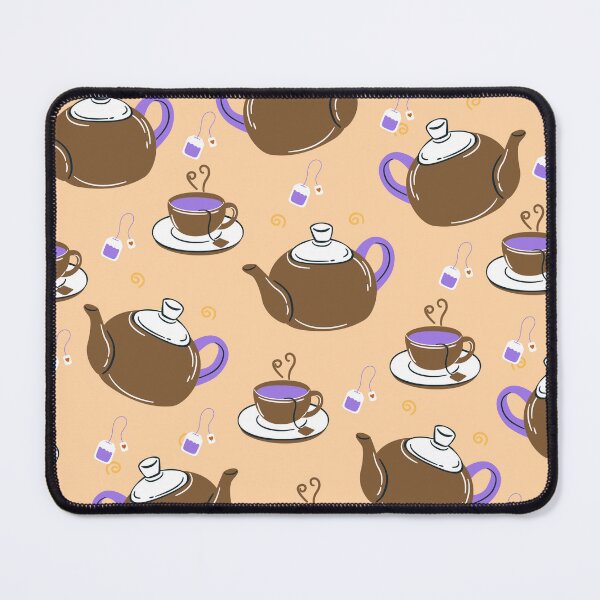 Item preview, Brown teapot pattern designed and sold by tinytwist.