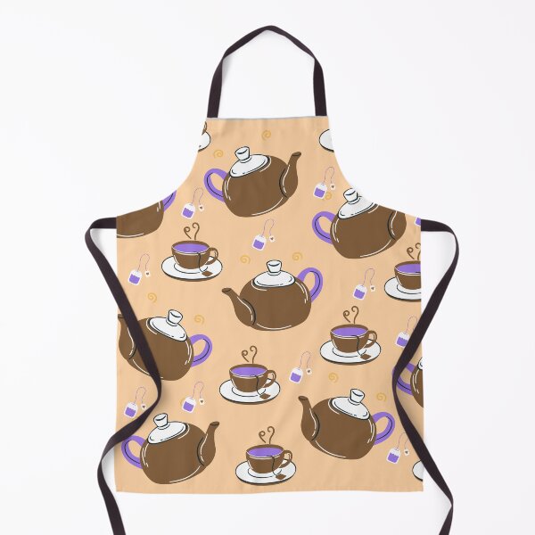 Item preview, Brown teapot pattern designed and sold by tinytwist.