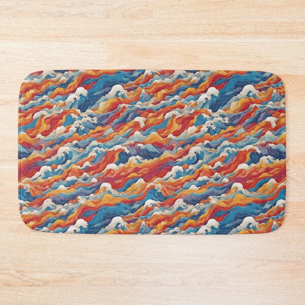 Item preview, Colorful Waves pattern designed and sold by DJALCHEMY.