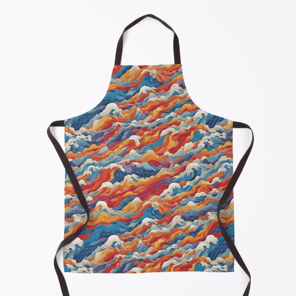 Item preview, Colorful Waves pattern designed and sold by DJALCHEMY.