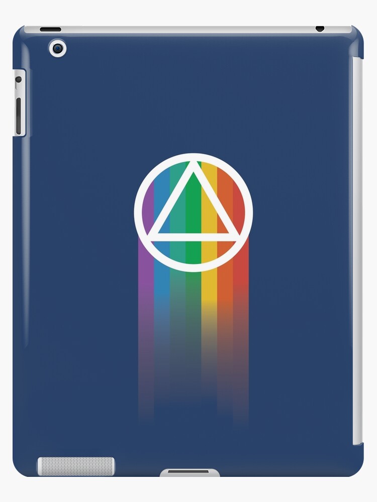 AA (Alcoholics Anonymous) Logo with Shooting Rainbow iPad Case & Skin for  Sale by RainbowRocketS