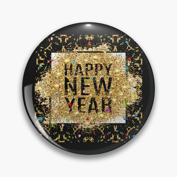 Item preview, Happy New Year 2024 Confetti Gold designed and sold by RoguegraFX.