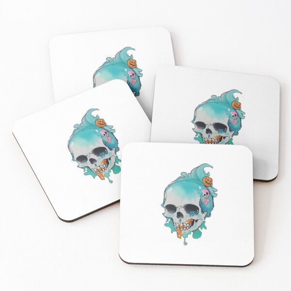 Item preview, Halloween cute skull - 10 designed and sold by BrightVibesshop.