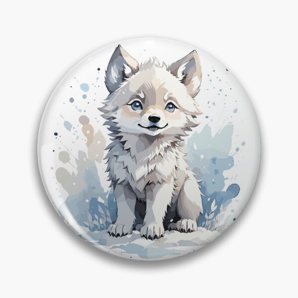 Item preview, snow wolf baby designed and sold by BabyArtWorld.